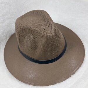 H027 Fedora Hat in brown size M